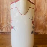 Pichet porcelaine opaque de Gien peint a la main