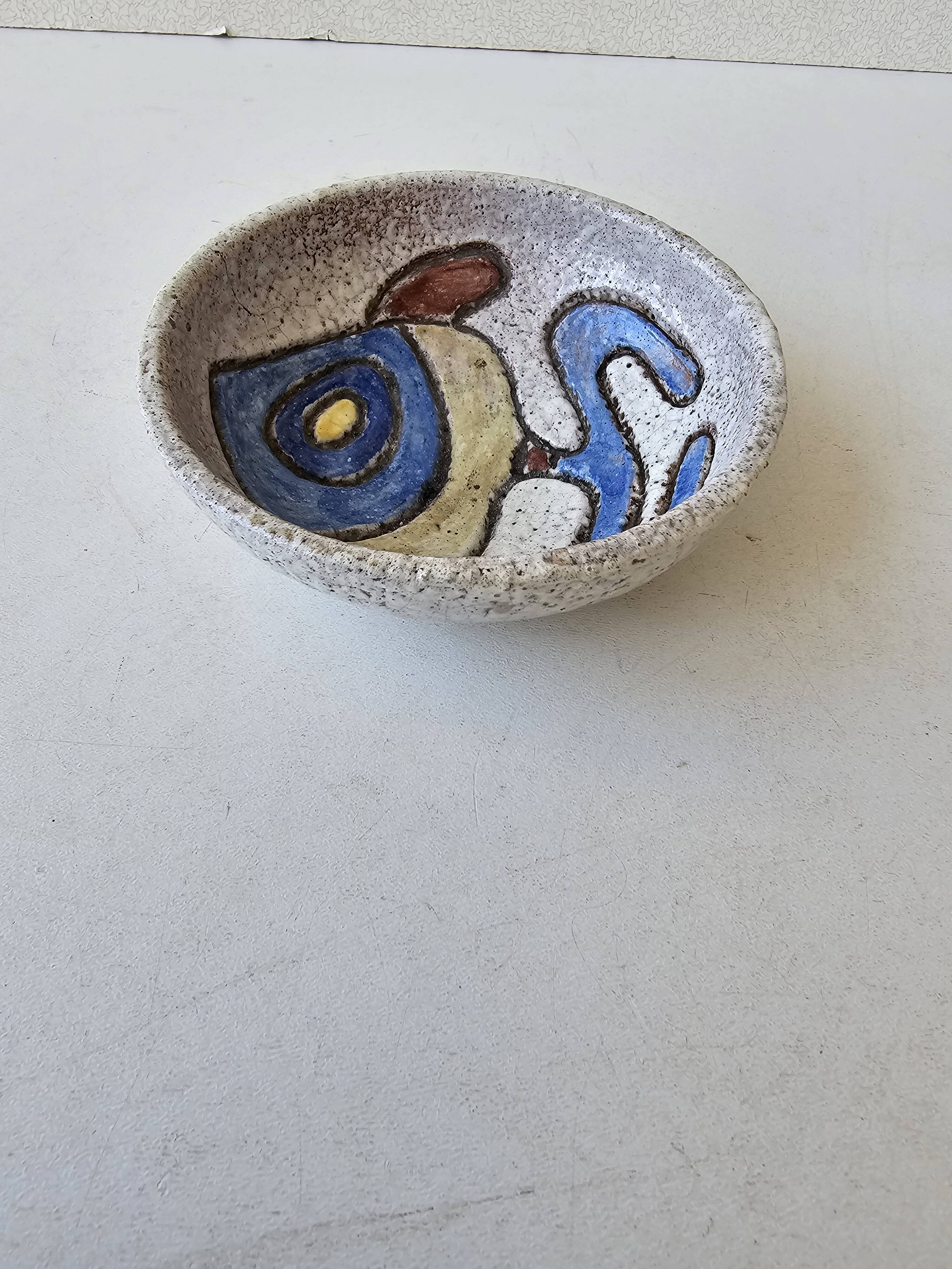 Ceramic zoomorphic ashtray Fish in the spirit of The Argonauts Bonnet