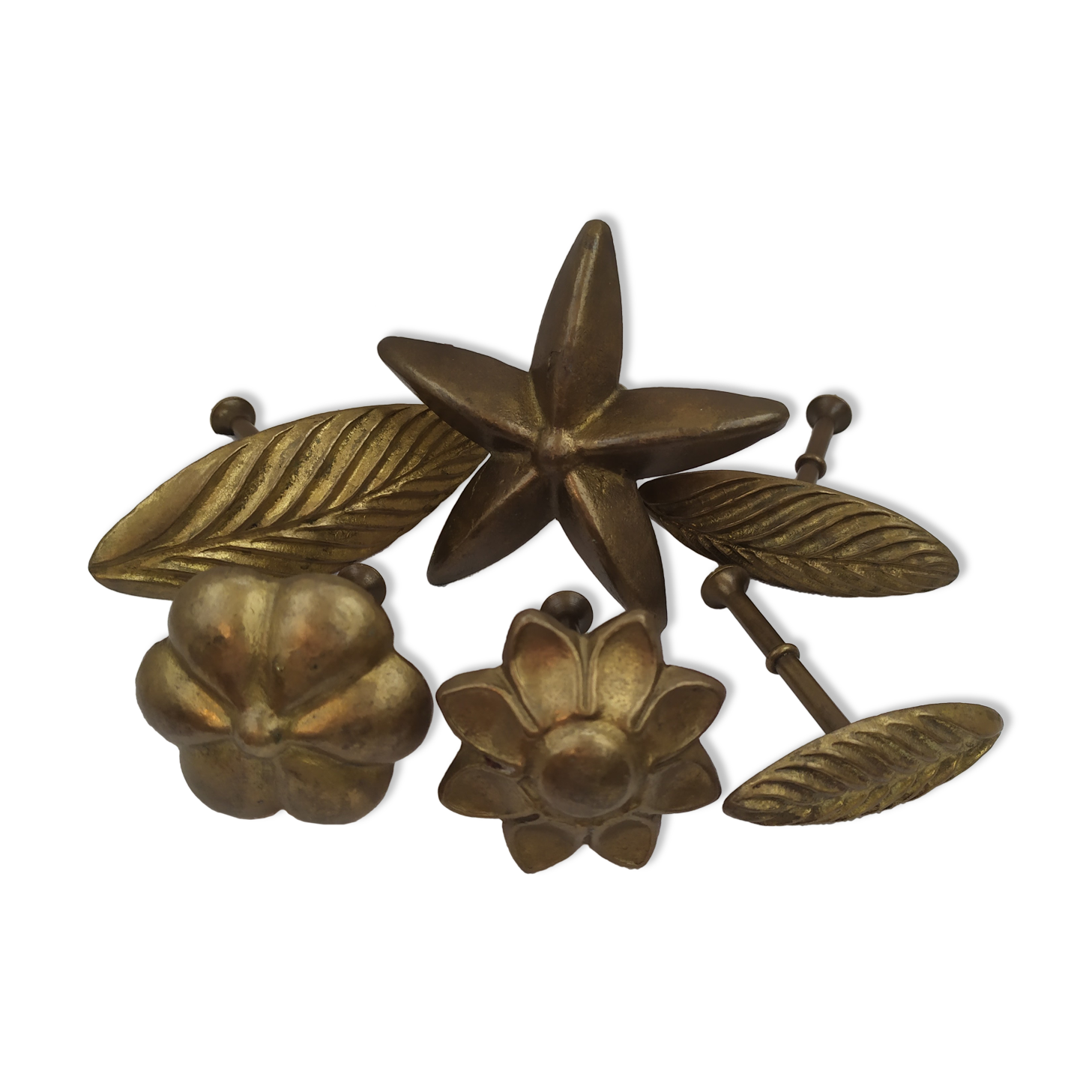 Ancient Bronze Stamp Footprints