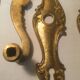 Louis xv style brass crutches and plaques