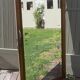 Wooden mirror door