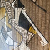 Abstract painting on cardstock