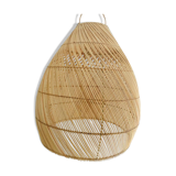 Rattan and wicker pendant lamp, bohemian lampshade