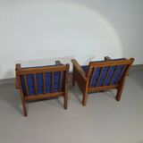 2 brutalist lounge chairs - 1960s