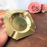 Ashtray lai vintage golden tone