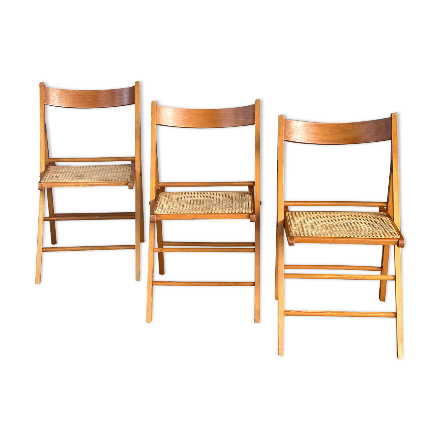 3 folding chairs 1970