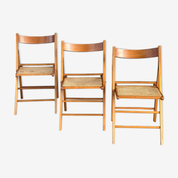 3 chaises pliantes 1970