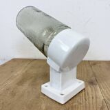 Vintage white porcelain wall light, 1960s