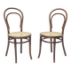 Set of 2 Antique Thonet Bentwood Chairs, Vienna Cafe Chairs, Early 1900s