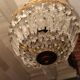 Balloon chandelier bronze frame and crystal grapevines Transition style