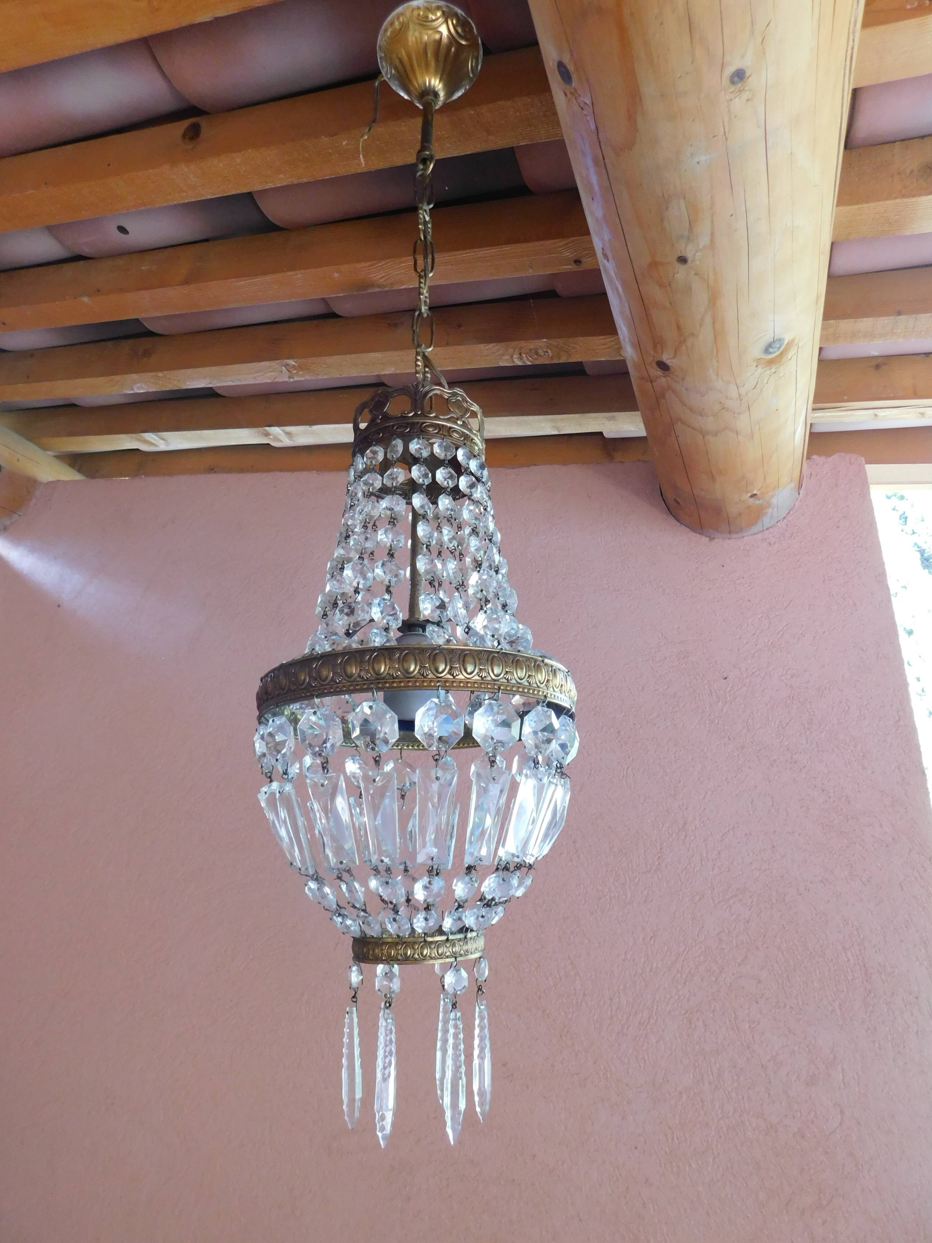 Lustre montgolfière pampilles | Selency