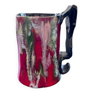 Mug d’artiste multicolore