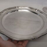 Table service silver metal crystal art deco top