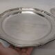 Table service silver metal crystal art deco top