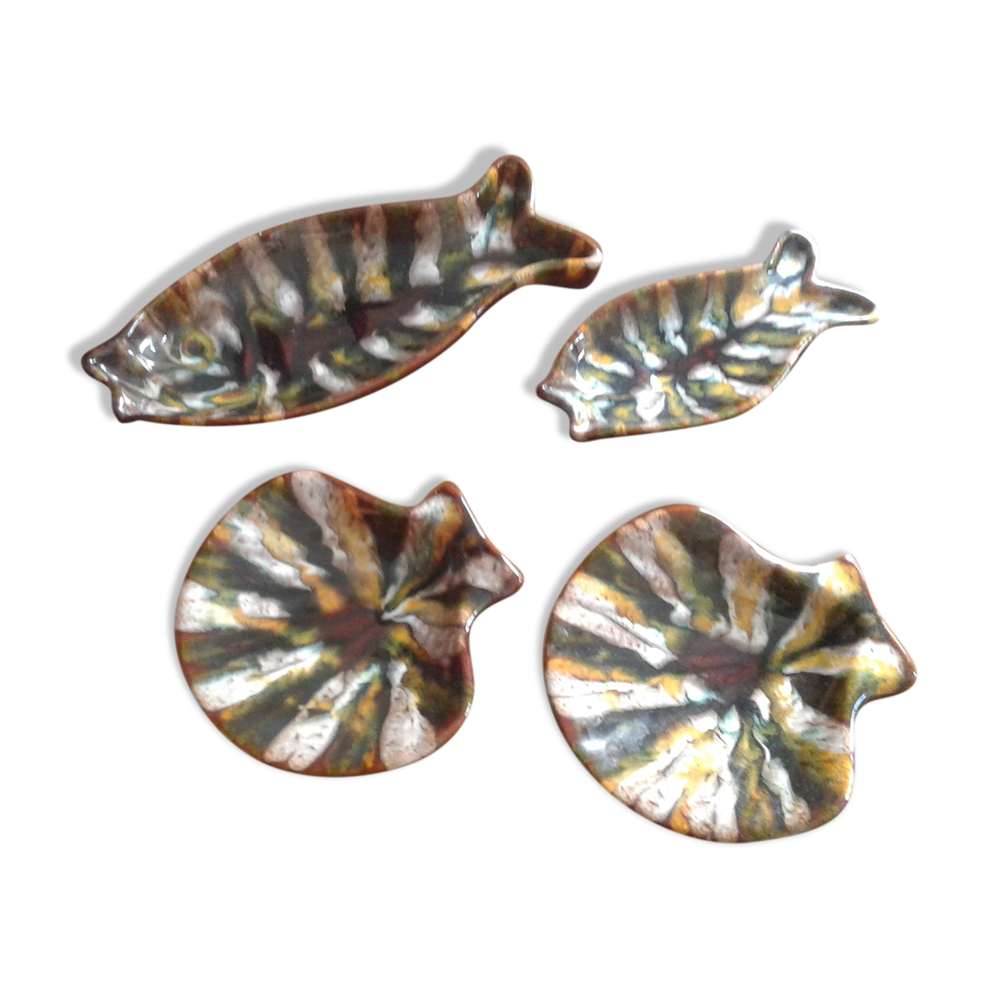 Set 4 dish for aperitif vintage