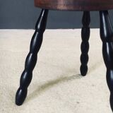 French Bobbin Tripod Stool, 1940s