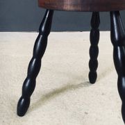 French Bobbin Tripod Stool, 1940s