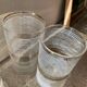 6 verres à orangeade vintage