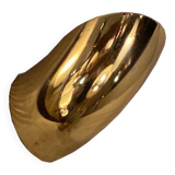 Vintage golden brass wall lamp by Martinelli, 1970s