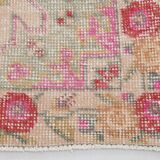 4x7 Red Cream Oriental Vintage Rug, 127x223Cm