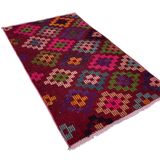 Vintage turkish kilim rug ,  136 x 76 cm