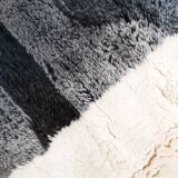 Moroccan Berber carpet m'rirt ecru with gray patterns 2,92x2,09m