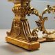 Antique coffee table in gilded wood with a glass top, Italy, 20th century.
