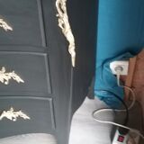 Chest of drawers Louis XV style black