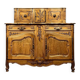 Provençal Louis XV style sliding sideboard stamped in fruit wood
