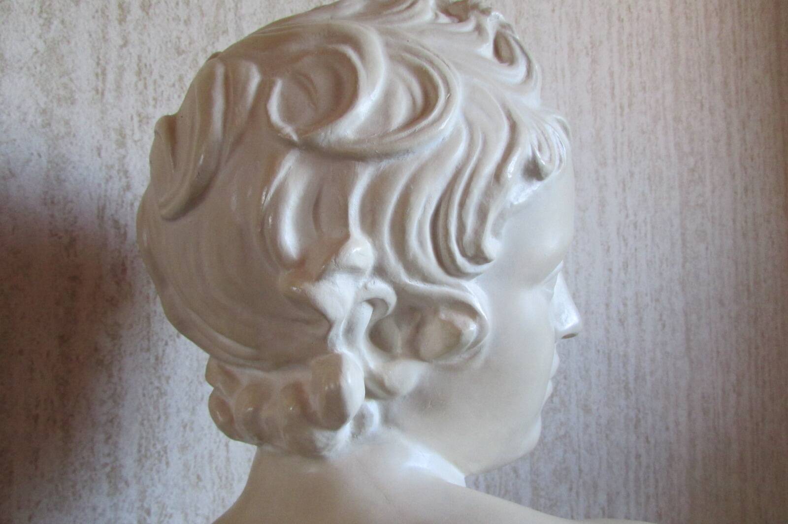 Head of a young man, plaster bust