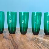 Vintage liquor and lemonade glasses, mid century modern from 1960s for apartment decoration / tablew