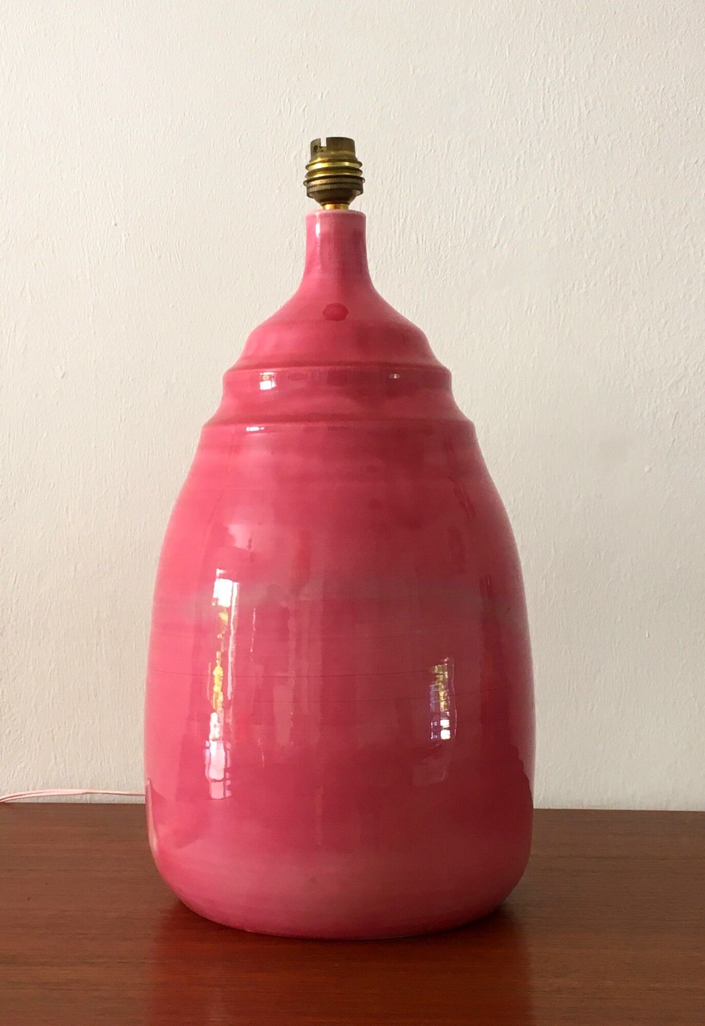 Vintage ceramic lamp signed B. Pichon 70s