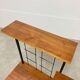 50s asymmetrical plant shelf, teak