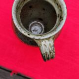 Pitcher pitcher in speckled sandstone signed