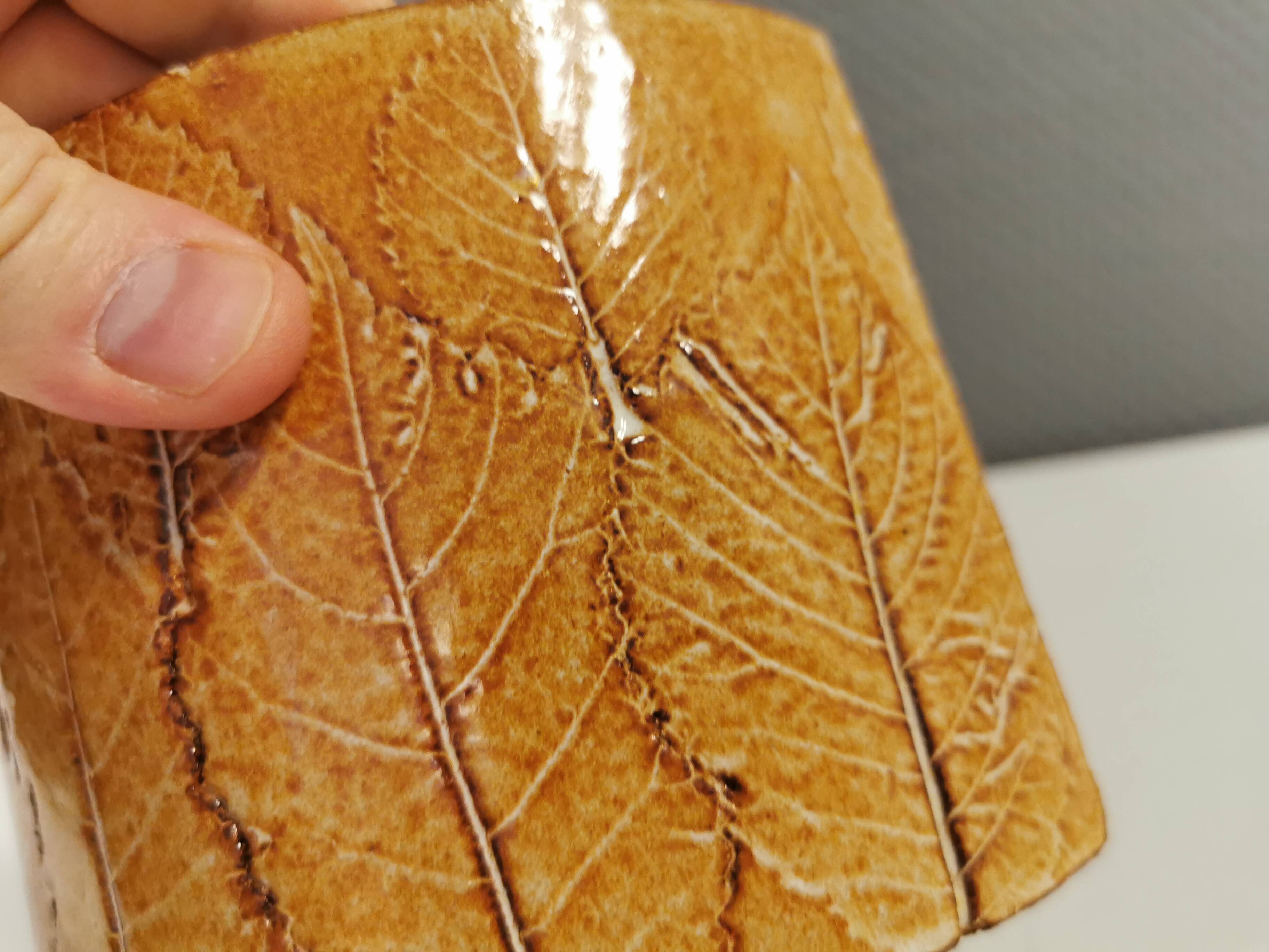 Ceramic vase, from charlotte basse denmark (signed at the bottom)