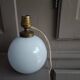Opaline ball lamp Art Deco