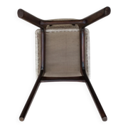 Butterfly Mid-Century dining chair in Peony cotton, Poland, 1960s