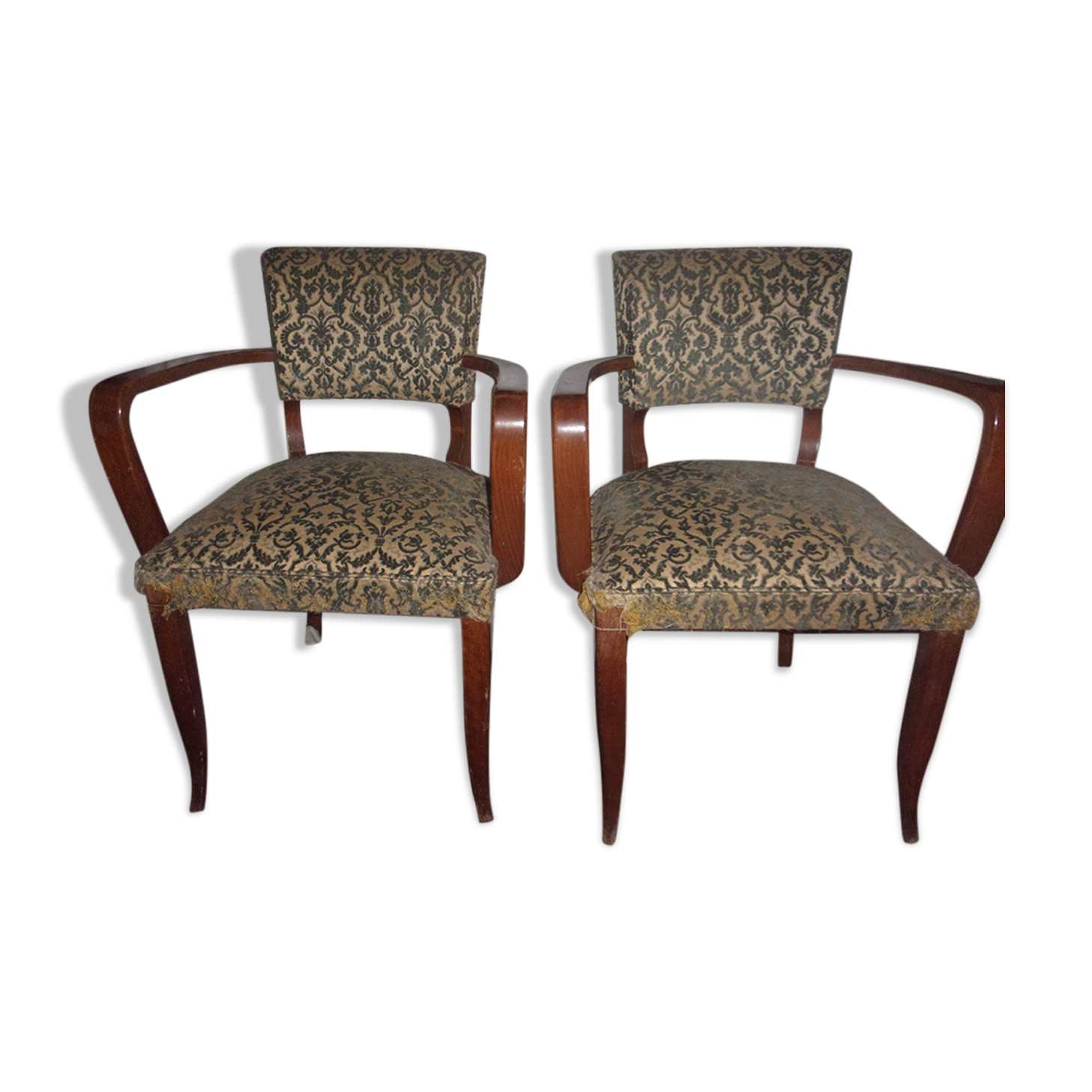 Pair of bridge chairs