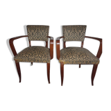 Paire de fauteuils bridge