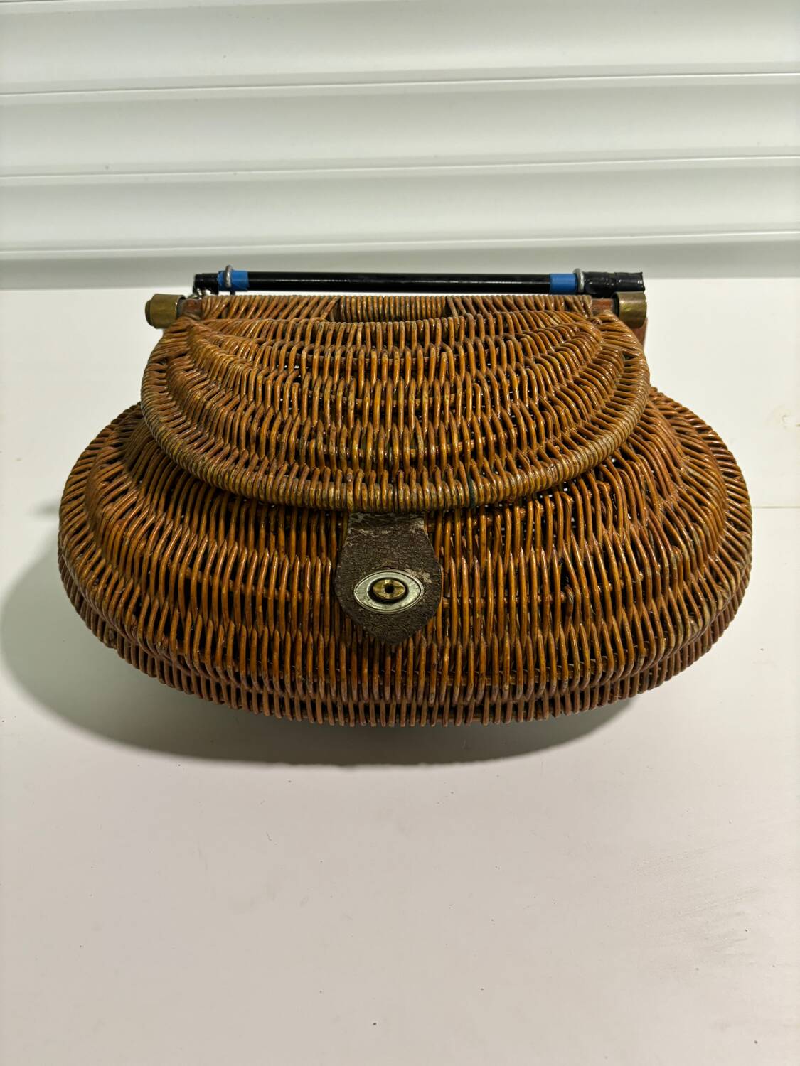 Fisherman's wicker basket