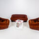 Piumino seating set designed by De Pas, D’Urbino & Lomazzi for Dall’Oca