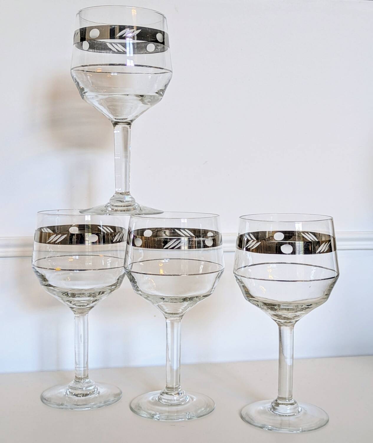 Art Deco Stemmed Glasses