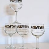 Verres à pied art déco