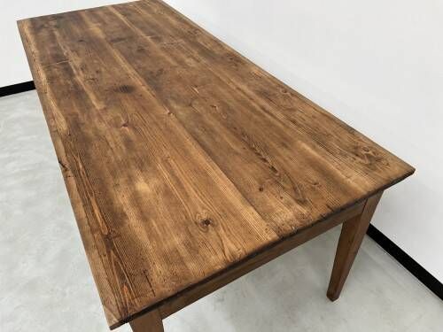 Old farmhouse table (50s) with 3 drawers