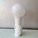 Vintage ceramic lamp with glass ball, 80s