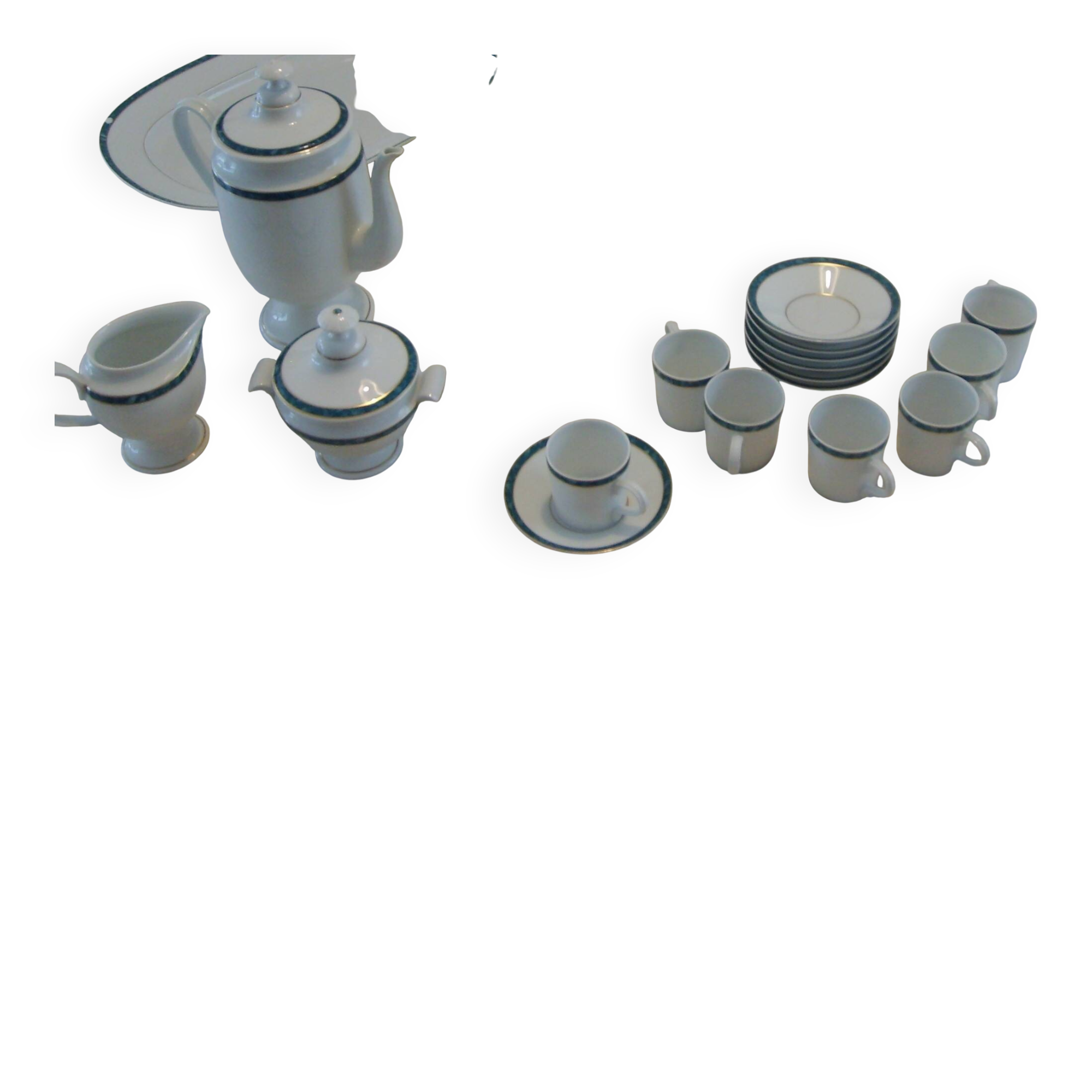 Atlantide café service - Limoges porcelain JL Coquet
