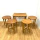 Vintage nesting tables by Paul Hundevad, Czech design, 1960s