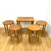 Vintage nesting tables by Paul Hundevad, Czech design, 1960s