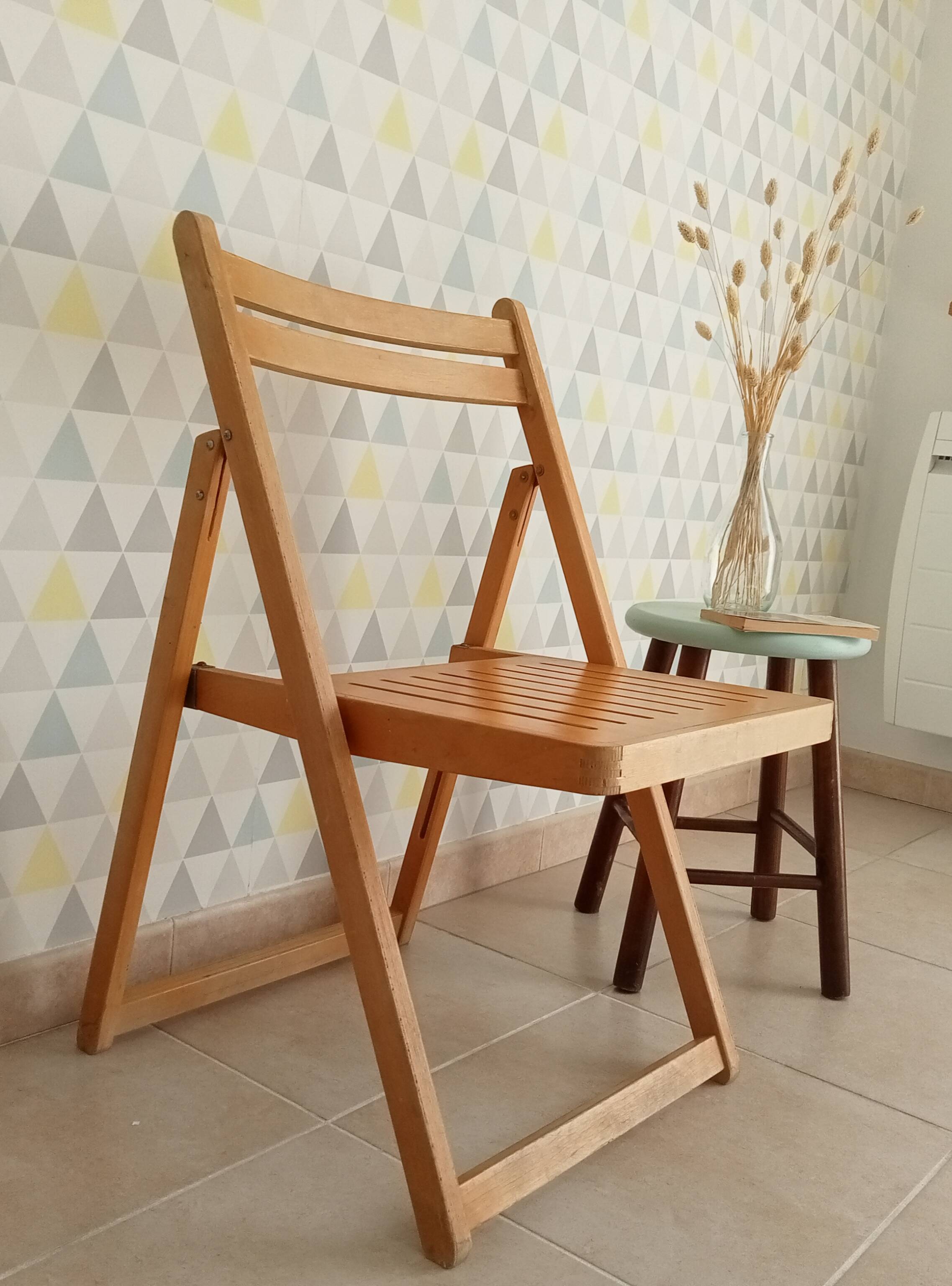 Chaise pliante vintage années 70/80