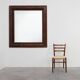 Large Antique French Carved Oak Mirror, Late 19th Century